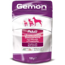 Gemon Adult Dog Консерви для дорослих собак усіх порід з яловичиною та шинкою в желе