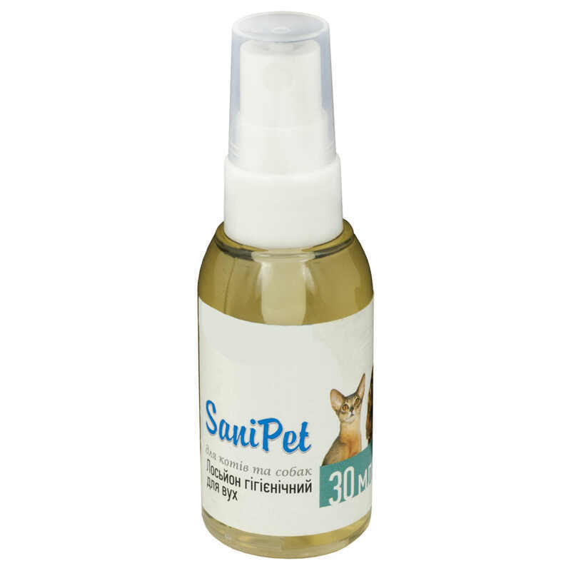 Sani Pet Лосьйон-спрей для догляду за вухами котів та собак