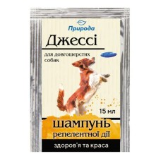 Природа Шампунь Джессі репелентної дії від бліх та кліщів для довгошерстих собак