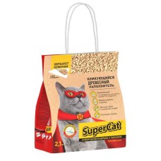 Super Cat Деревний наповнювач для туалету, що комкується.