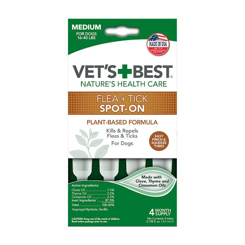 Vet`s Best Flea&Tick Drops Small Краплі від бліх та кліщів для собак вагою до 7 кг