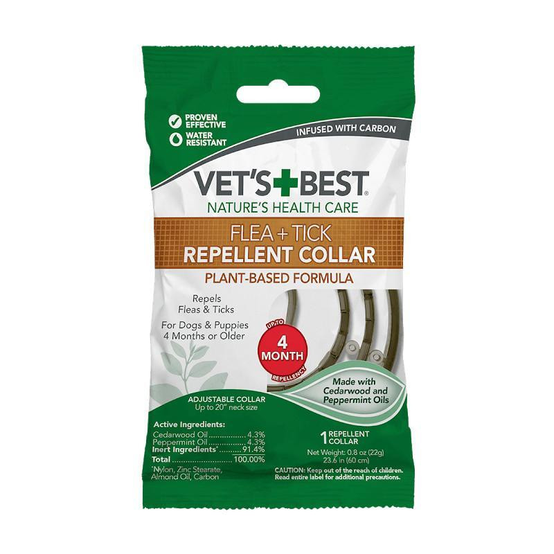 Vet`s Best Flea&Tick Repellent Dog Collar Нашийник від бліх та кліщів для собак 1 шт