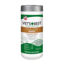 Vet`s Best Flea&Tick Wipes Вологі серветки від комах для собак