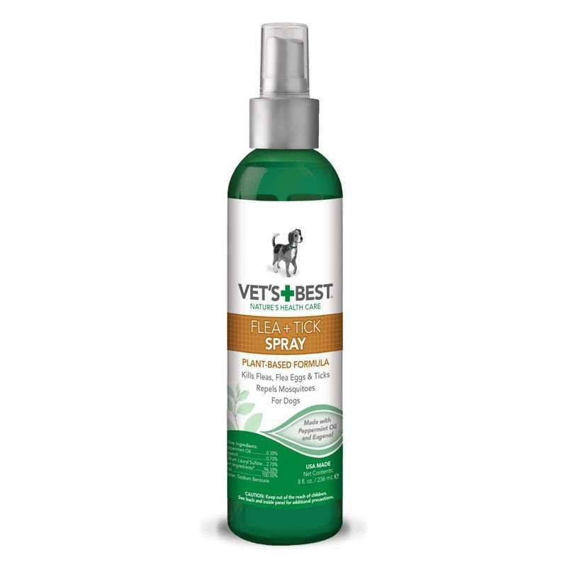 Vet`s Best Natural Flea & Tick Spray Спрей від бліх, кліщів та москітів для собак