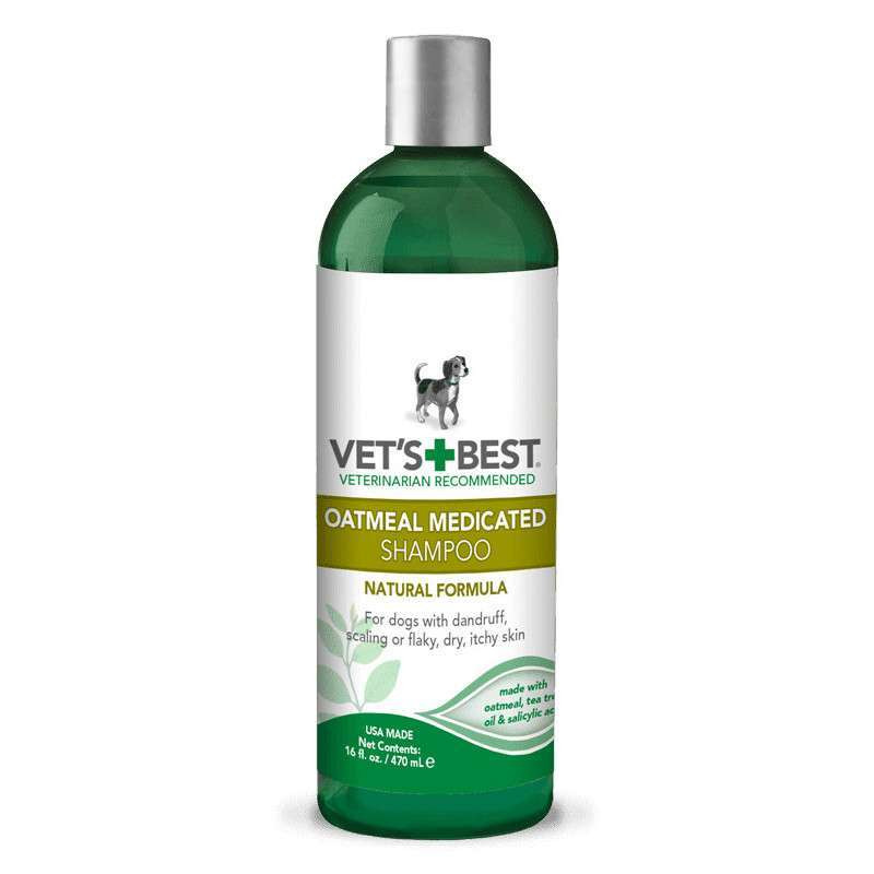 Vet`s Best Oatmeal Med Shampoo Шампунь терапевтичний від лупи лущення та сухої шкіри у собак