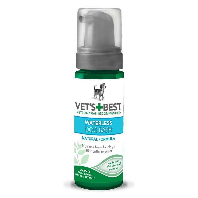 Vet`s Best Waterless Dog Bath Шампунь-піна без змивання для собак та цуценят