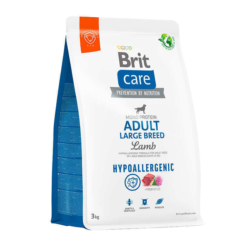 Brit Care Hypoallergenic Adult Dog Large Breed Lamb Гіпоалергенний сухий корм для собак великих порід з ягнятком