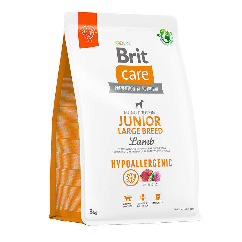 Brit Care Dog Hypoallergenic Junior Large Breed Lamb Гіпоалергенний сухий корм для цуценят великих порід з ягнятком