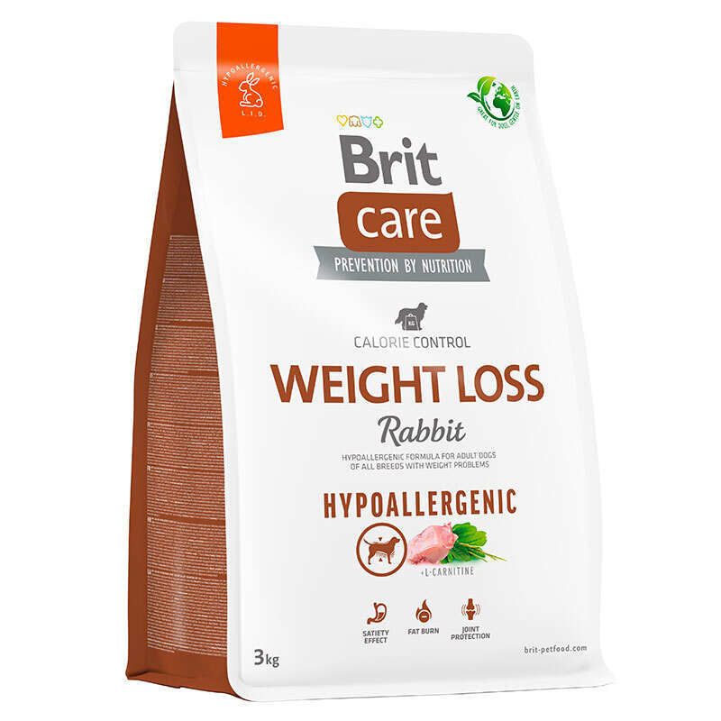 Brit Care Hypoallergenic Adult Dog Weight Loss All Breeds Rabbit Гіпоалергенний сухий корм для дорослих собак усіх порід із зайвою вагою з кроликом