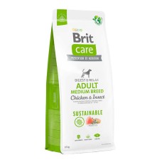 Brit Care Sustainable Adult Dog Medium Breed Chicken & Insect Сухий корм для дорослих собак середніх порід з куркою та комахами