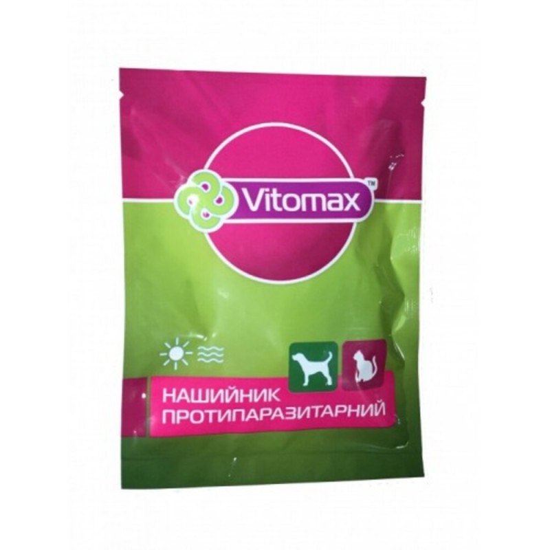 Vitomax Нашийник-еко протипаразитарний від бліх та кліщів для великих порід собак 65 см