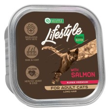 Nature's Protection Lifestyle Cat Adult Long Hair Salmon Консерви для дорослих довгошерстих кішок із лососем