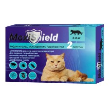 MoxiShield Краплі протипаразитарні на холку для котів від 4 до 8 кг