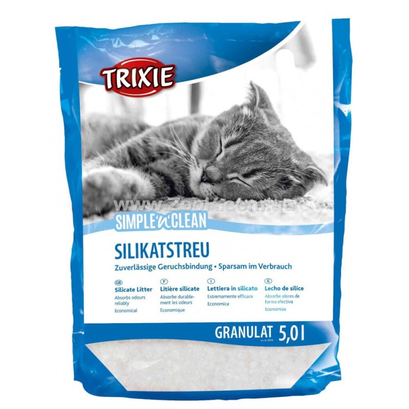 Trixie SimpLe'n'Clean Силікагелевий гранульований наповнювач для котячого туалету