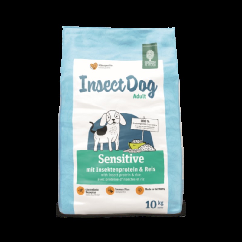 Josera Green Petfood InsectDog Adult Sensitive mit Insektenprotein & Reis Беззерновий сухий корм для дорослих собак із чутливим травленням