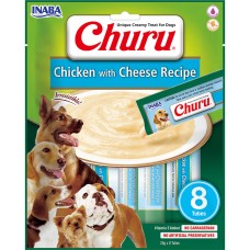 INABA Churu Рідкі ласощі для собак вершковий мус з куркою та сиром
