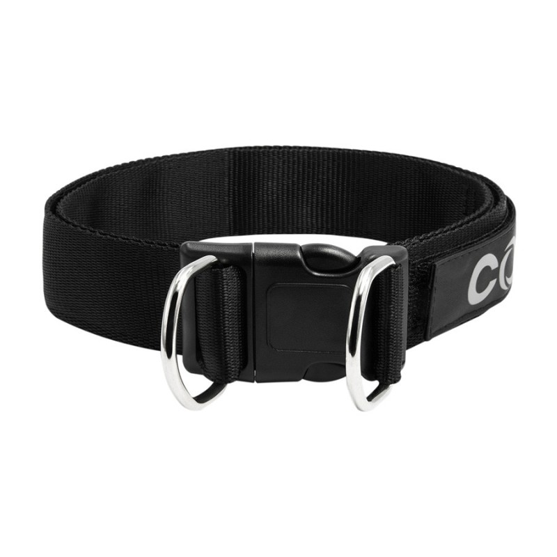 Collar Dog Extremе Нашийник для собак нейлоновий регульований на липучці чорний POLICE