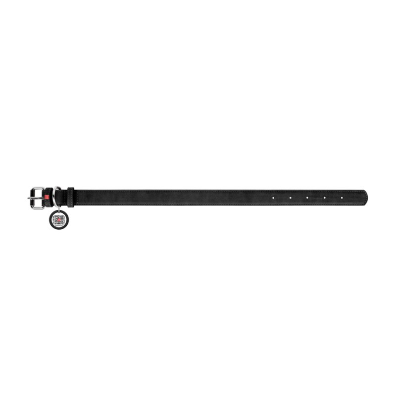 Collar Waudog Eco Нашийник для собак зі штучної шкіри чорний