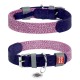 Collar Waudog Classic Нашийник для собак зі шкіри та відновленої бавовни фіолетовий