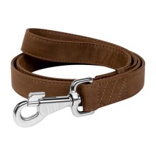 Collar Waudog Eco Повідець для собак зі штучної шкіри коричневий