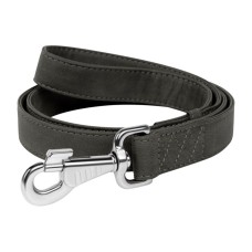 Collar Waudog Eco Повідець для собак зі штучної шкіри сірий