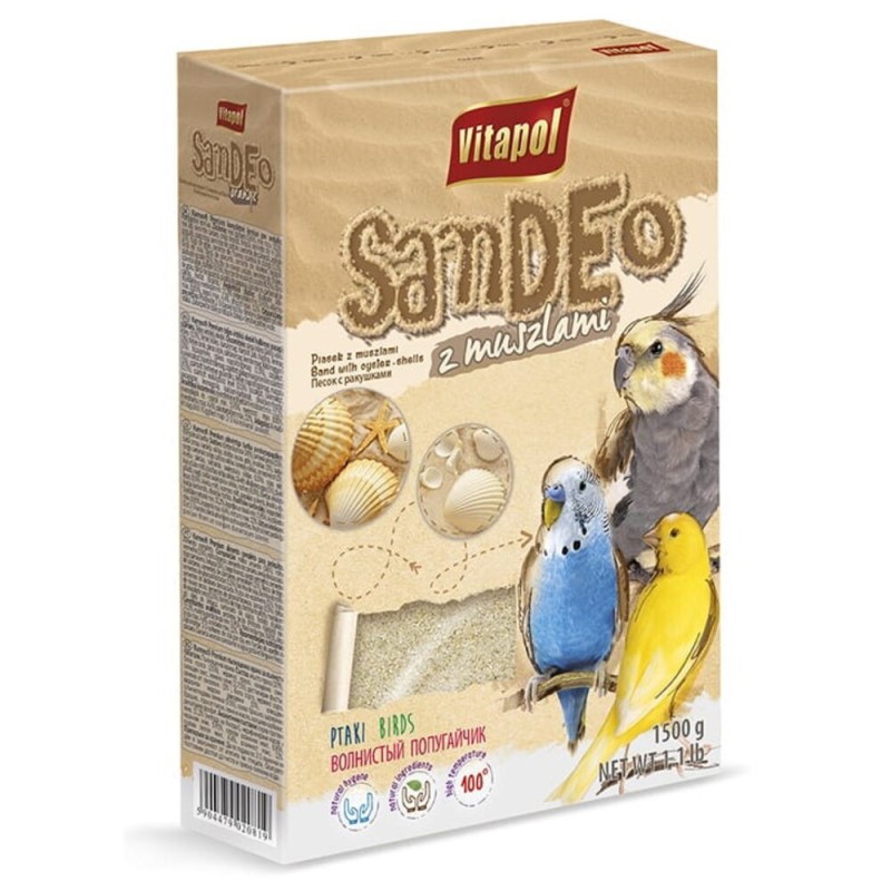 Vitapol Piasek Sand with Oyster-shell Пісок для птахів з черепашками