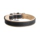 Collar Waudog Soft Нашийник для собак шкіряний чорний
