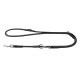 Collar Waudog Soft Повідець перестібка для собак шкіряний чорний