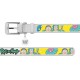 Collar Waudog Design Нашийник для собак шкіряний з QR паспортом Рік та Морті 1 білий