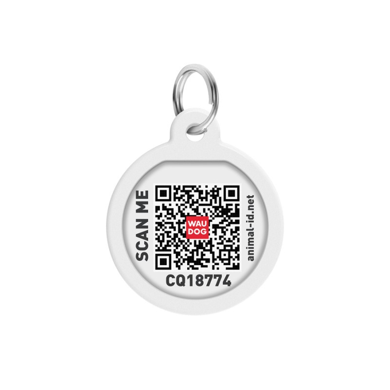 Collar Waudog Smart ID Адреса з QR-кодом металевий з малюнком Мілітарі
