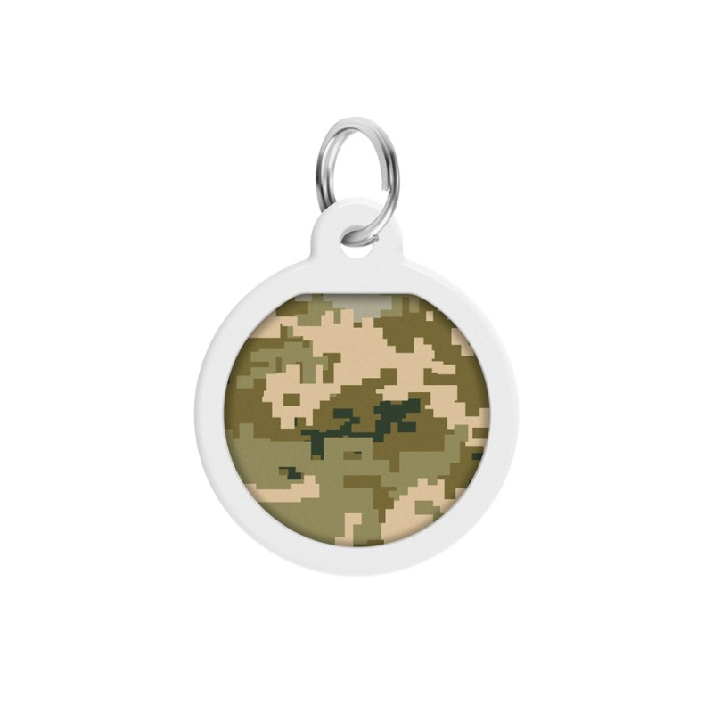 Collar Waudog Smart ID Адреса з QR-кодом металевий з малюнком Мілітарі