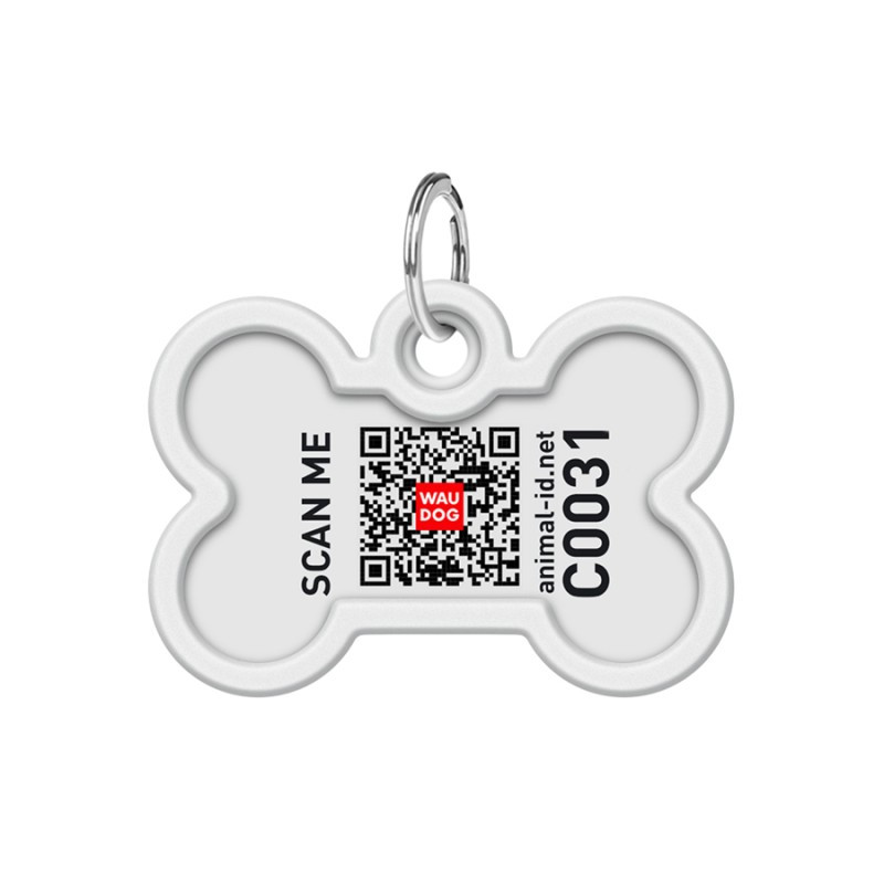 Collar Waudog Smart ID Адреса з QR-кодом металевий з малюнком Мілітарі