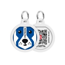 Collar Waudog Smart ID Адресник з QR-кодом металевий з малюнком Патрон