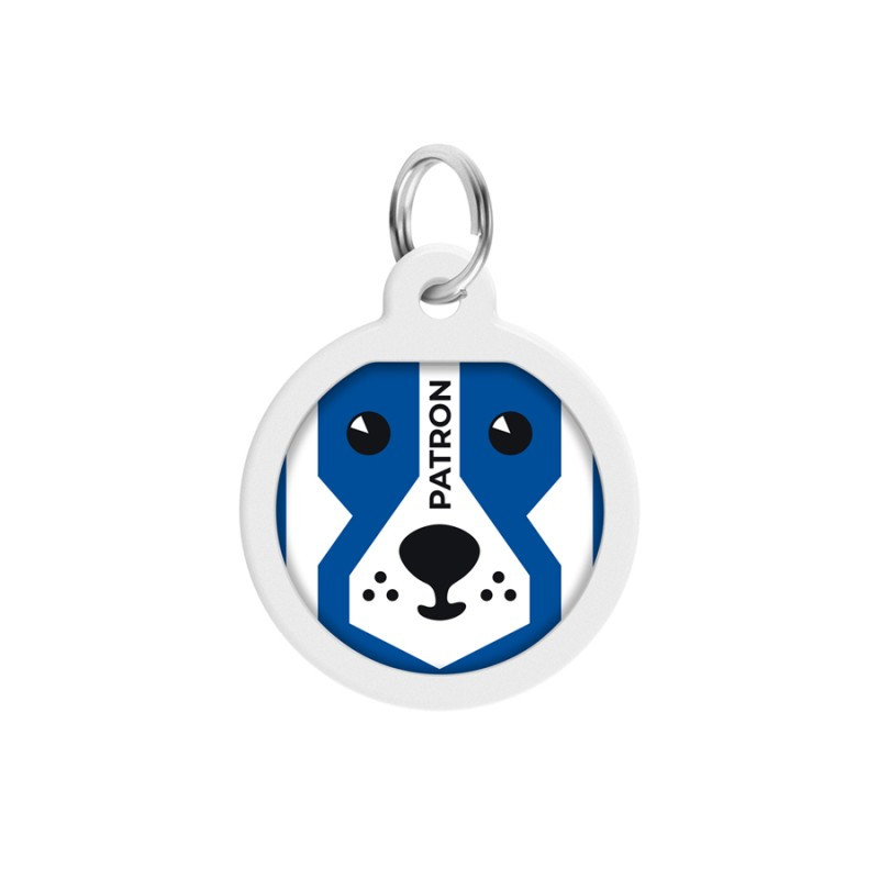 Collar Waudog Smart ID Адреса з QR-кодом металевий з малюнком Патрон