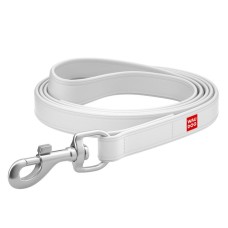 Collar Waudog Design Повідець для собак шкіряний білий