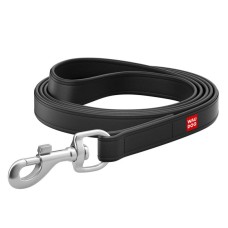Collar Waudog Design Повідець для собак чорний шкіряний