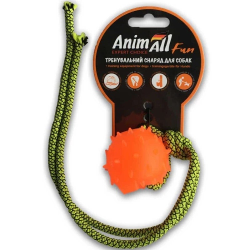 AnimAll Fun Іграшка для собак Куля з канатом
