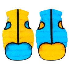 Collar AiryVest Двостороння куртка для собак блакитна-жовта
