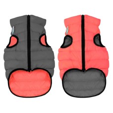 Collar AiryVest Двостороння куртка для собак коралово-сіра
