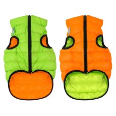 Collar AiryVest Двостороння куртка для собак оранжево-салатова