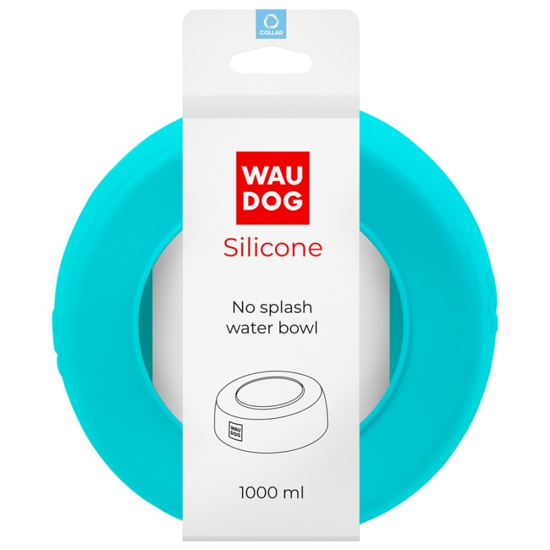 Collar Waudog Silicone Миска-непроливайка силіконова блакитна