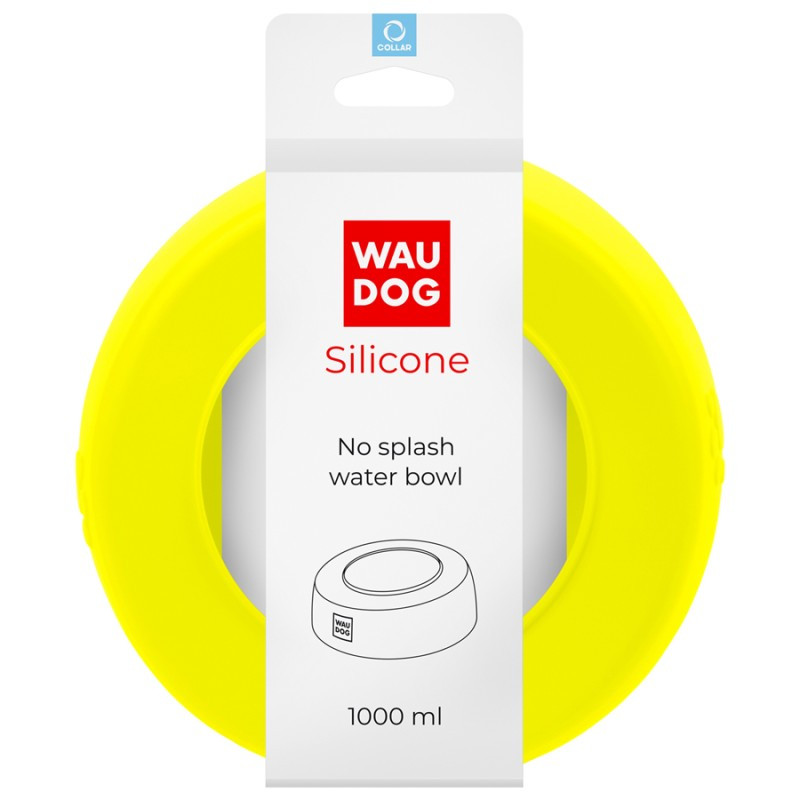 Collar Waudog Silicone Миска-непроливайка силіконова жовта