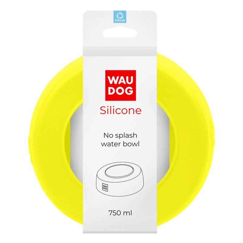 Collar Waudog Silicone Миска-непроливайка силіконова жовта
