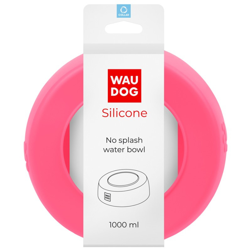 Collar Waudog Silicone Миска-непроливайка силіконова рожева