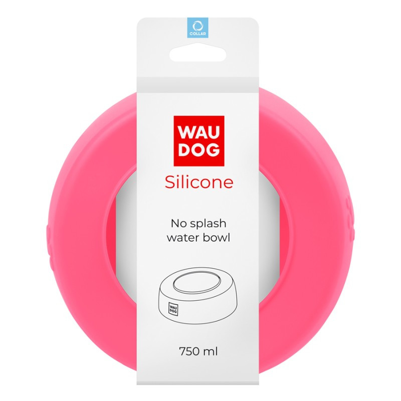 Collar Waudog Silicone Миска-непроливайка силіконова рожева