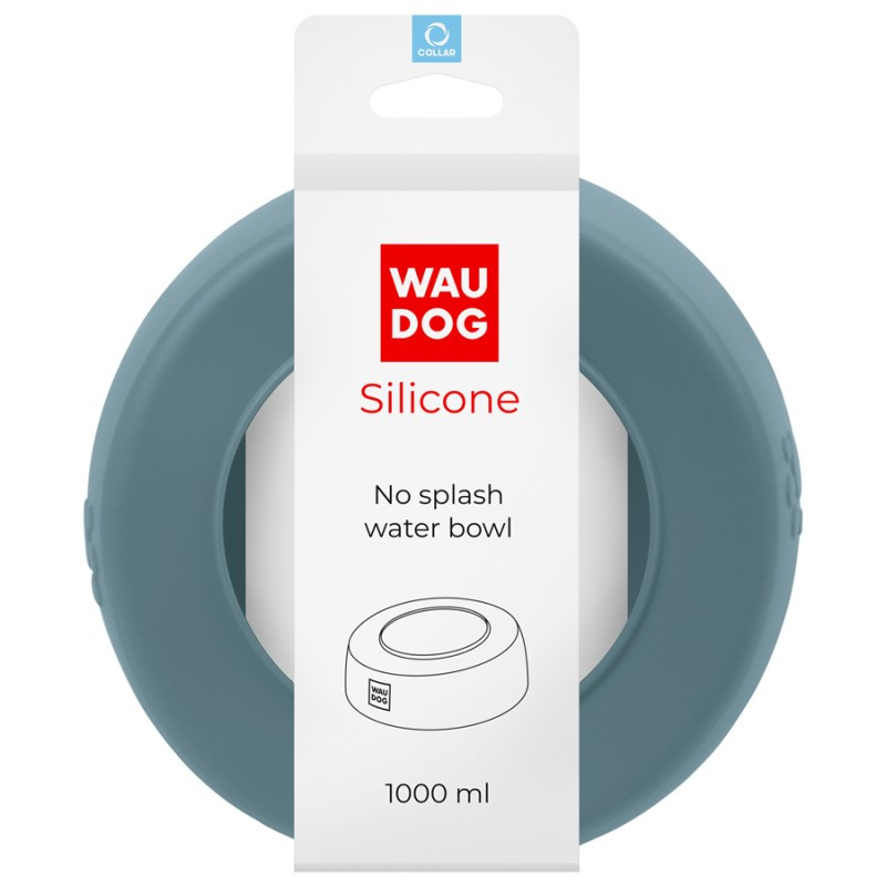 Collar Waudog Silicone Миска-непроливайка силіконова сіра