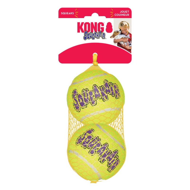 Kong AirDog Squeakair Ball Іграшка для собак повітряна пищалка тінісний м'яч