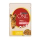Purina One Mini Weight Control Консерви для дорослих собак дрібних порід з індичкою морквою та горошком у соусі