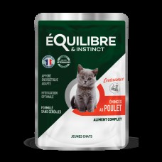 Equilibre & instinct Консерви для кошенят рагу в соусі з куркою