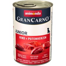 Animonda GranCarno Junior Beef+Turkey hearts Консерви для цуценят з яловичиною та індичкою